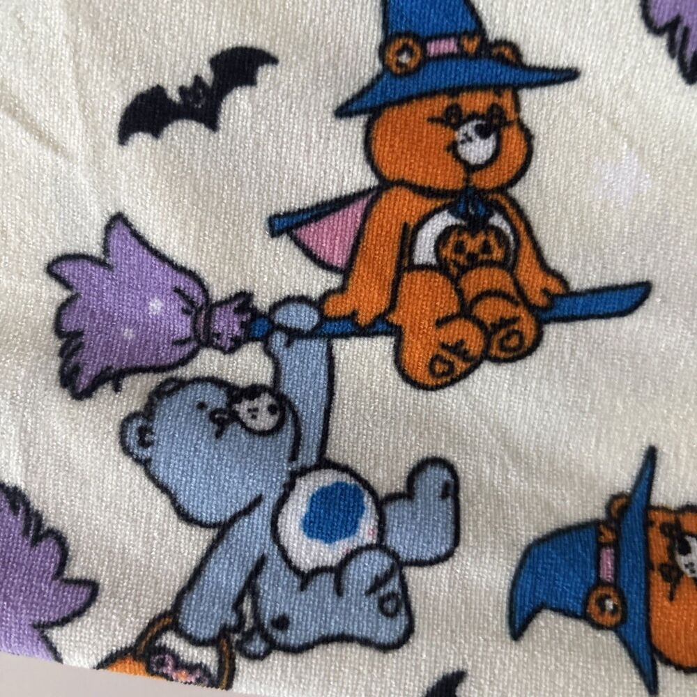 Care Bears Halloween Pajama Pants Womens Large Ghost Pumpkin Bat Fleece - Picture 6 of 8